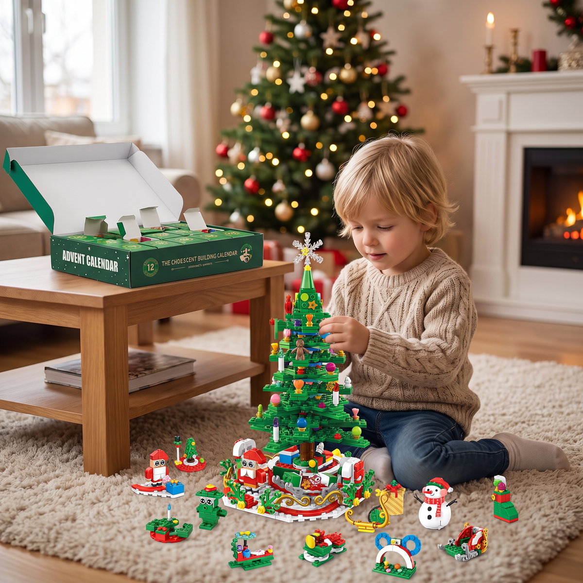 Kerstboom-bouwstenen-adventskalender – 24 dagen vol bouwplezier