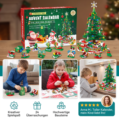 Kerstboom-bouwstenen-adventskalender – 24 dagen vol bouwplezier