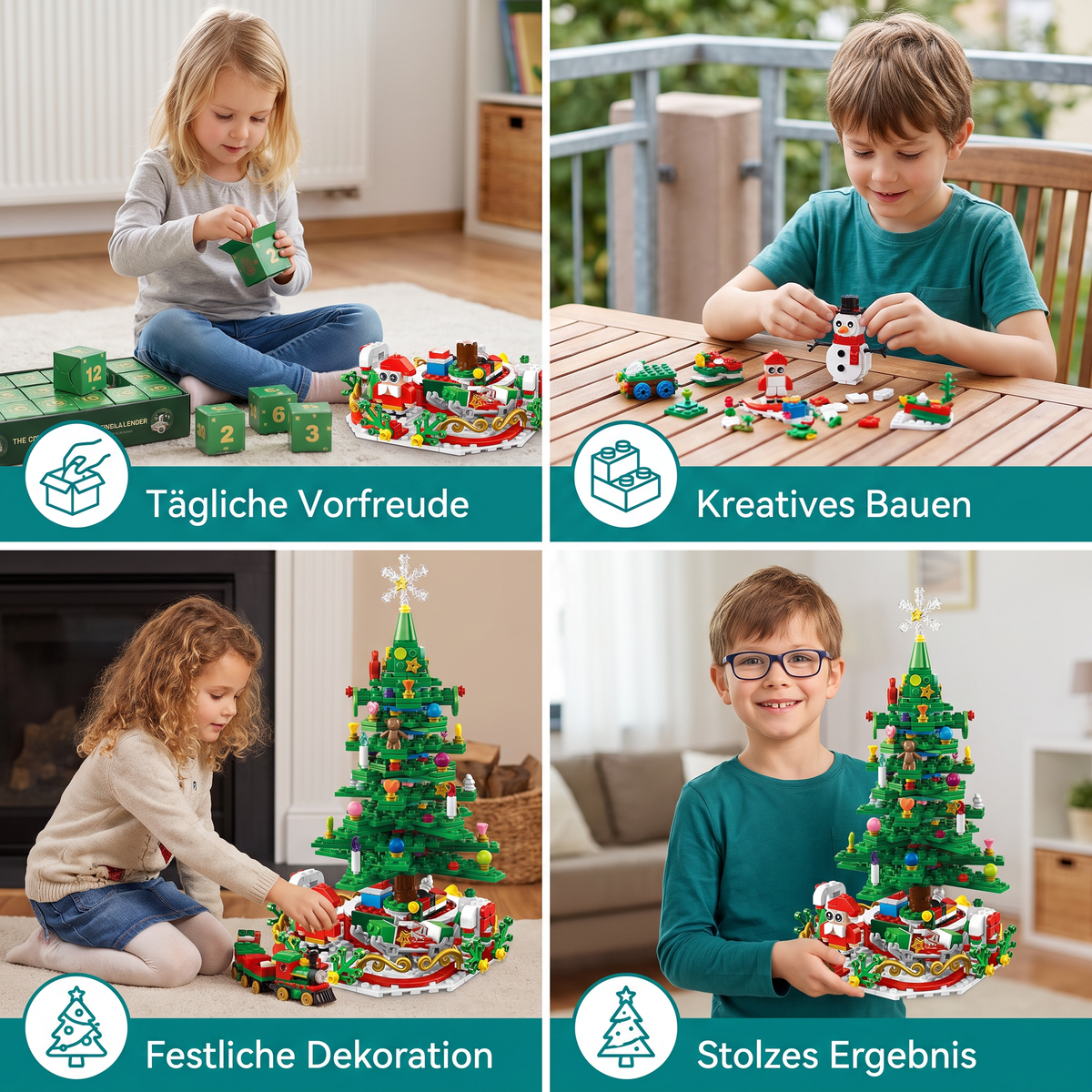Kerstboom-bouwstenen-adventskalender – 24 dagen vol bouwplezier