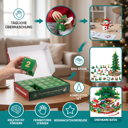 Kerstboom-bouwstenen-adventskalender – 24 dagen vol bouwplezier