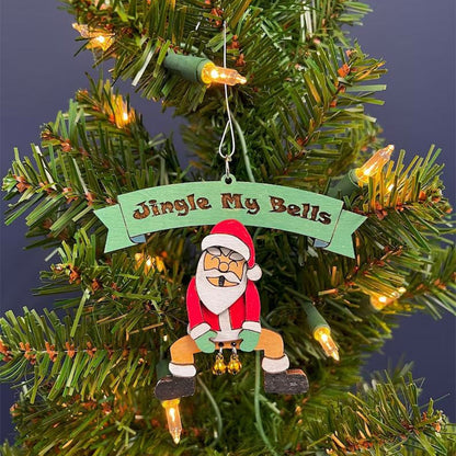 Kersthanger met belletjes - Kerstman