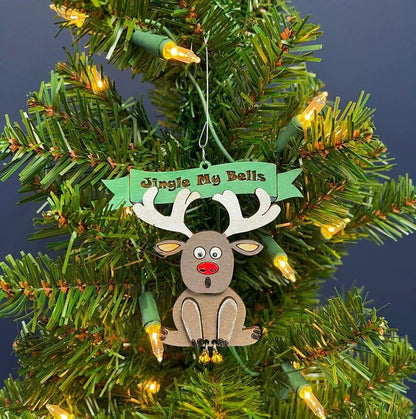 Kersthanger met belletjes - Kerstman