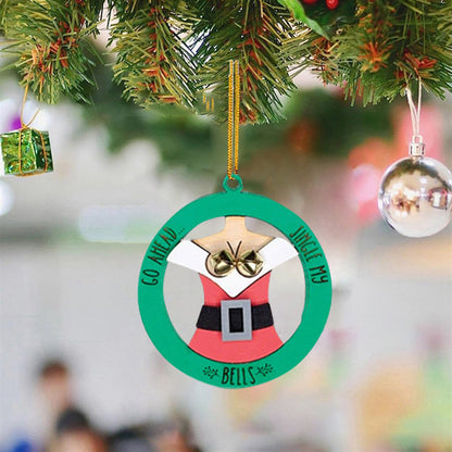 Kersthanger met belletjes - Kerstman