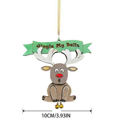Kersthanger met belletjes - Kerstman