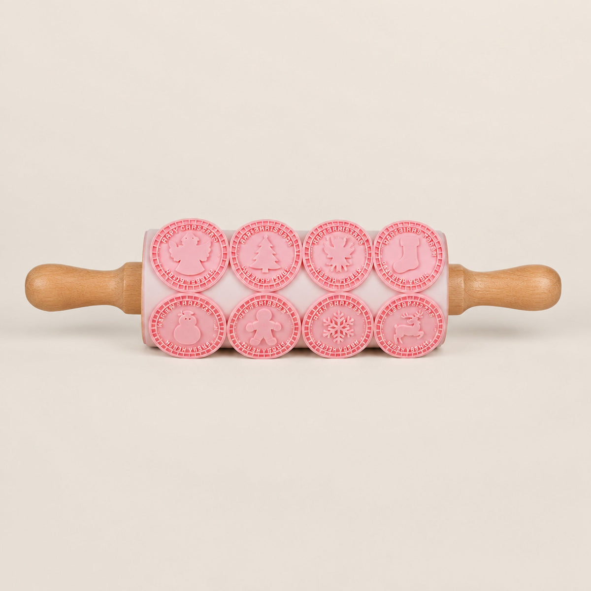 Kerstkoekjesstempelset - 3D reliëfstempel voor koekjes van bakkerskwaliteit - 9 feestelijke designs