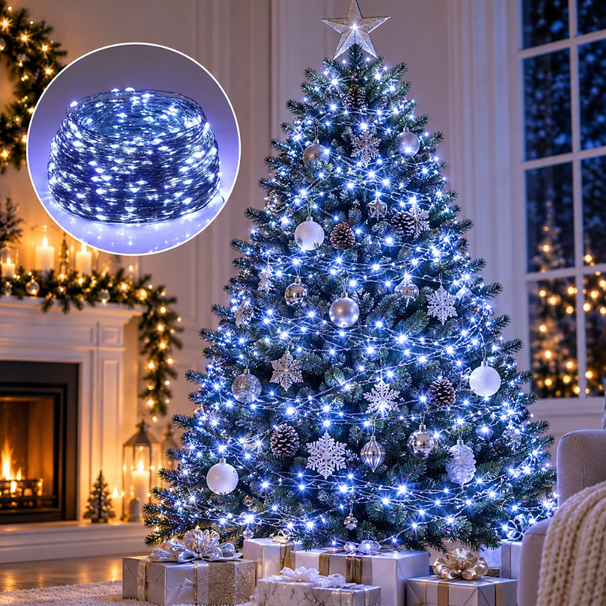 Kerstlichtsnoer met afstandsbediening