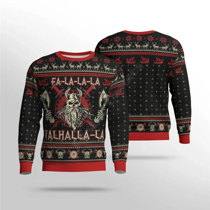 Kersttrui voor heren met vikingdesign - Als trui, hoodie of vest
