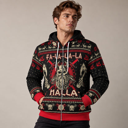 Kersttrui voor heren met vikingdesign - Als trui, hoodie of vest