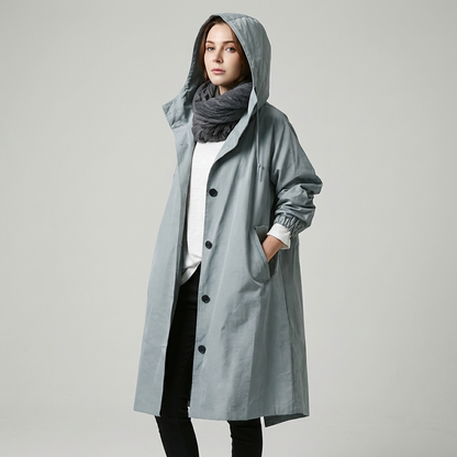 Klassieke trenchcoat met capuchon