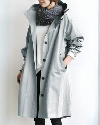 Klassieke trenchcoat met capuchon