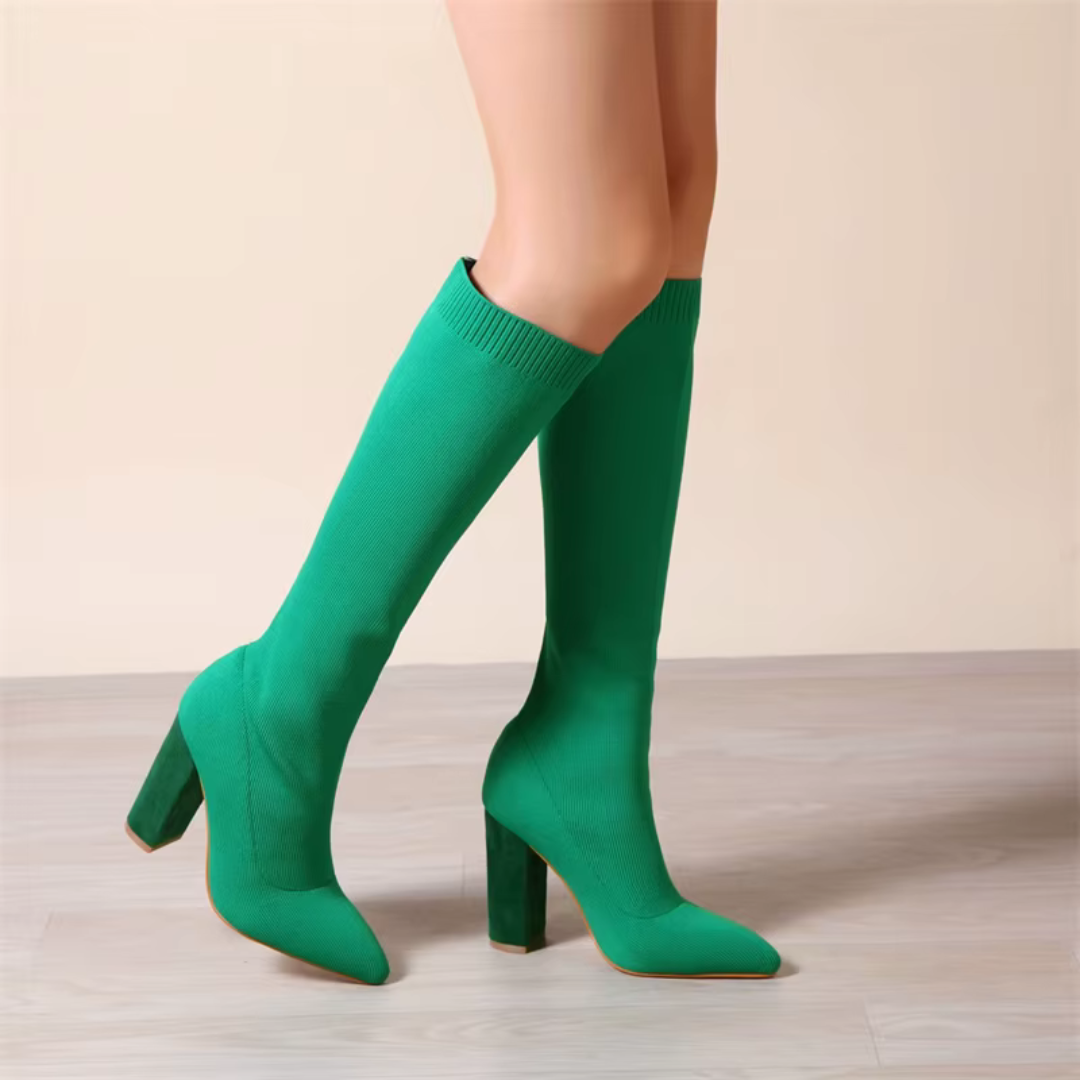 Kniehoge stretchlaarzen voor dames