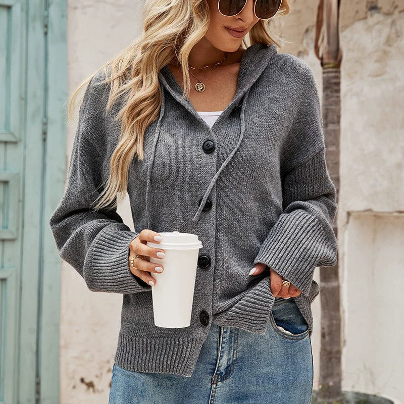 Lang damesvest voor de herfst en winter