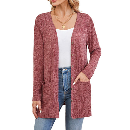 Lang geribbeld vest