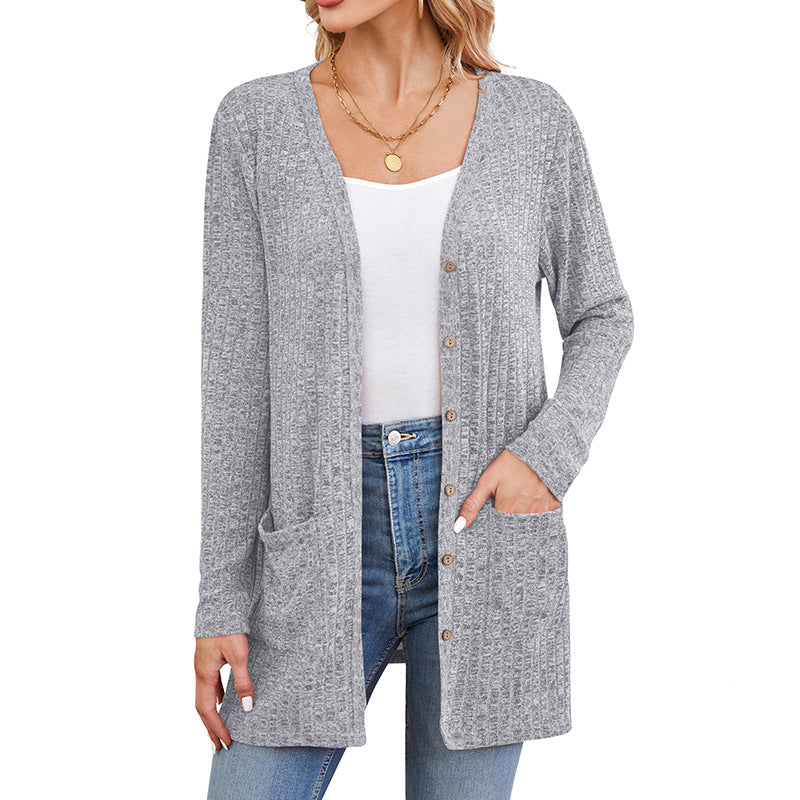 Lang geribbeld vest