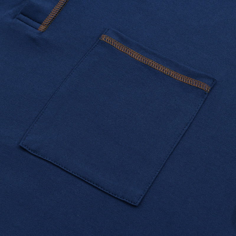 Image of Lawrence | Heren Henley T-shirt met Zak