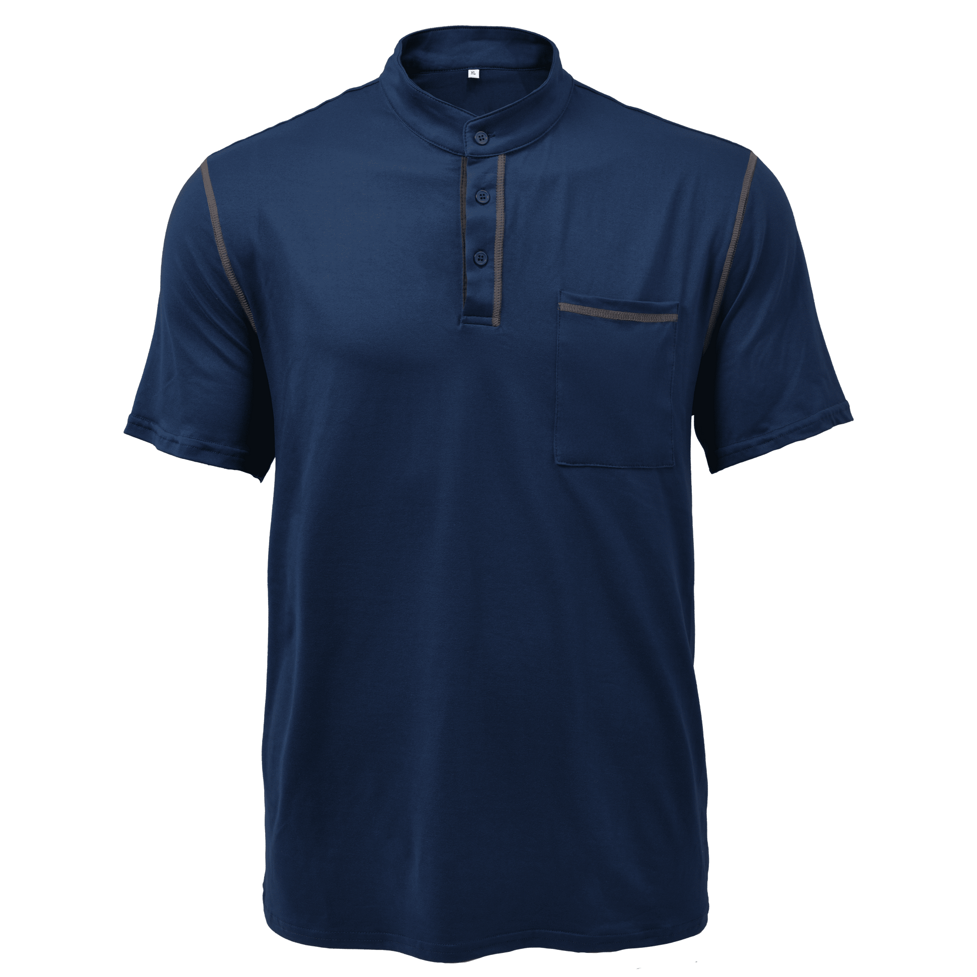 Image of Lawrence | Heren Henley T-shirt met Zak