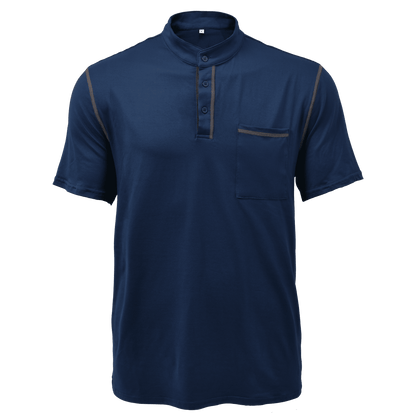 Image of Lawrence | Heren Henley T-shirt met Zak