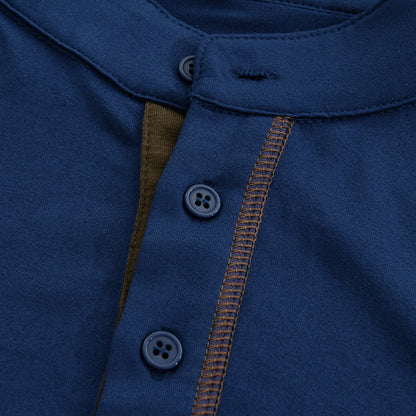 Image of Lawrence | Heren Henley T-shirt met Zak