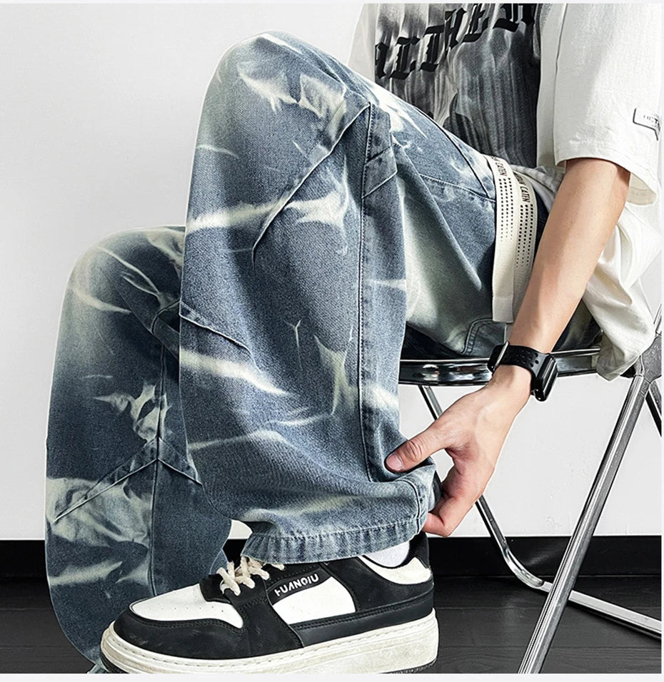 Image of Lawrence | Heren Wijde Pijpen Casual Broek
