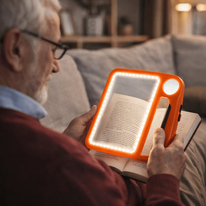 Led-loep met standaard en twee vergrotingen