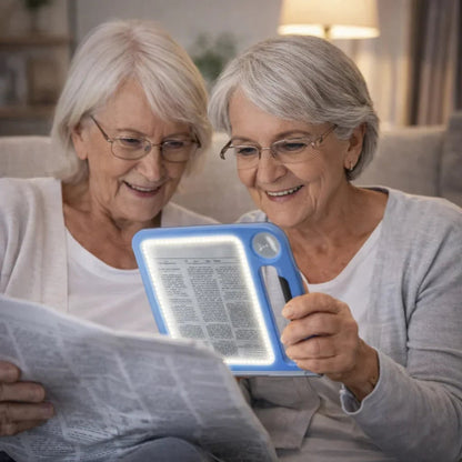 Led-loep met standaard en twee vergrotingen