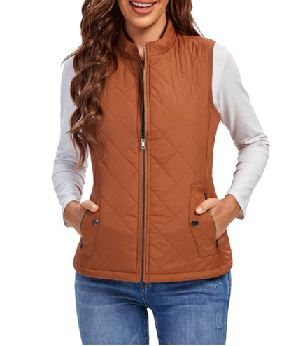 Licht gevoerde stijlvolle damesbodywarmer