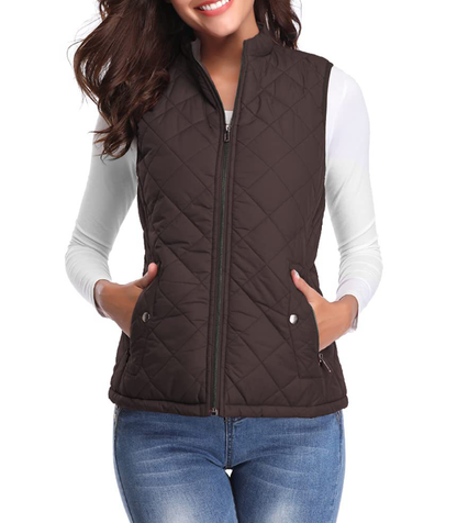 Licht gevoerde stijlvolle damesbodywarmer