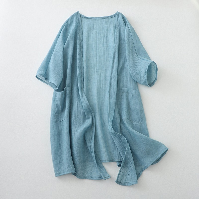Licht openvallend damesvest met zakken