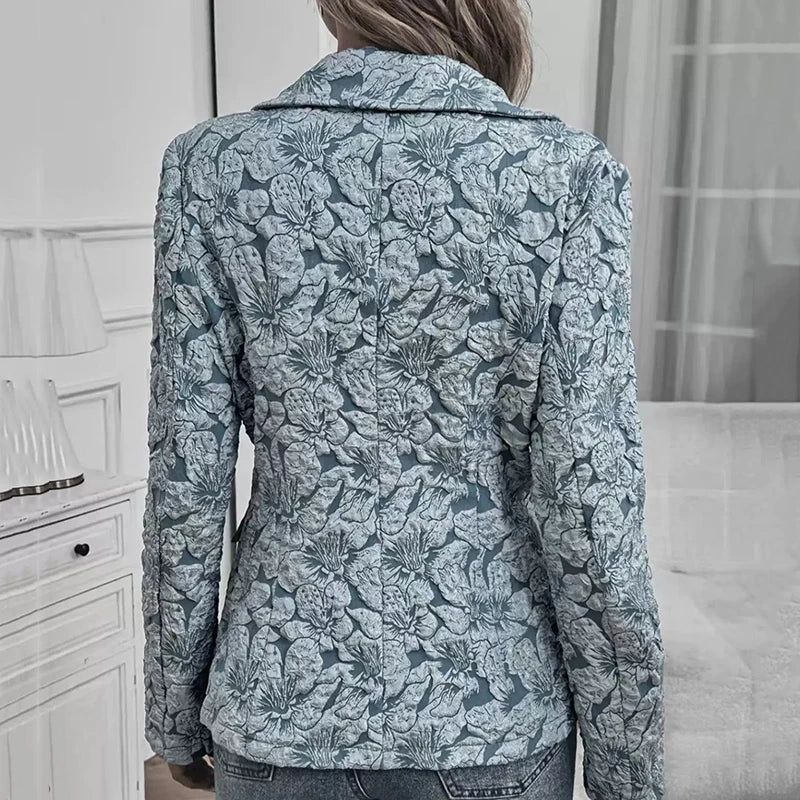 Liv | Dames Getailleerde Bloemen Blazer - Image 2
