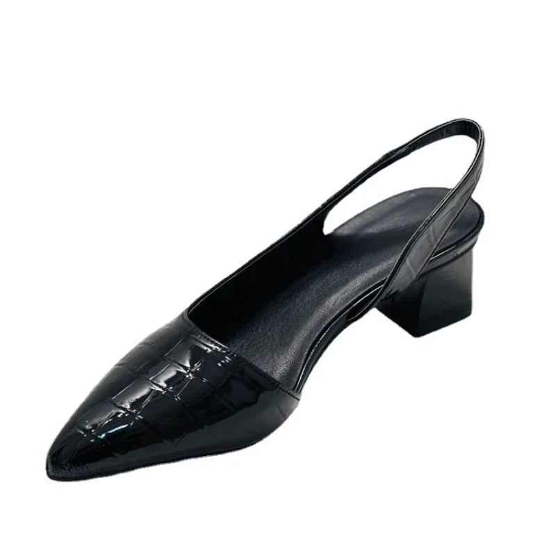 Image of Liza | Dames Slingback Hakken met Blokhak