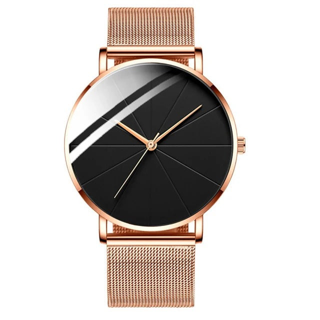 Luxe Herenhorloge met Opvallende Wijzerplaat-Accenten