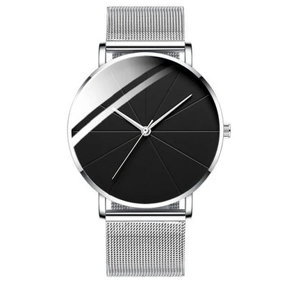 Luxe Herenhorloge met Opvallende Wijzerplaat-Accenten