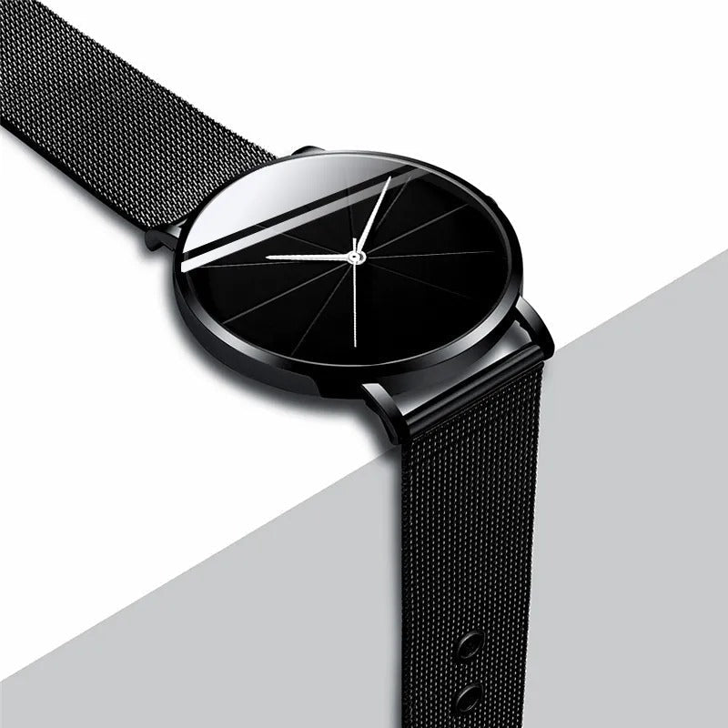Luxe Herenhorloge met Opvallende Wijzerplaat-Accenten