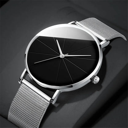Luxe Herenhorloge met Opvallende Wijzerplaat-Accenten