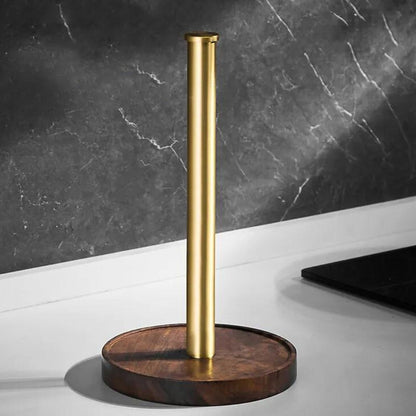 Luxe Keukenrolhouder – Handgemaakt Walnootdesign
