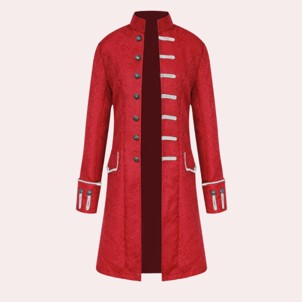 Luxe lange herenmantel in vintagestijl