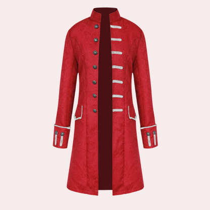 Luxe lange herenmantel in vintagestijl