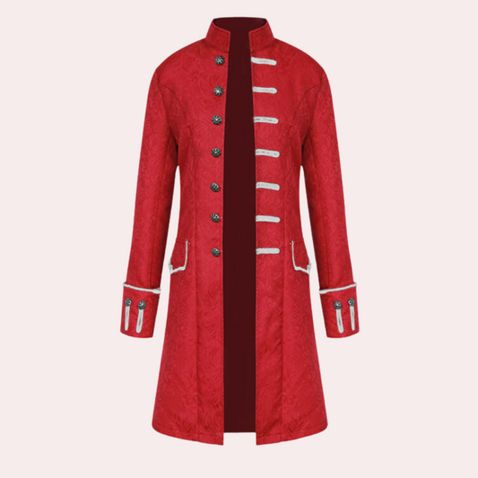Luxe lange herenmantel in vintagestijl
