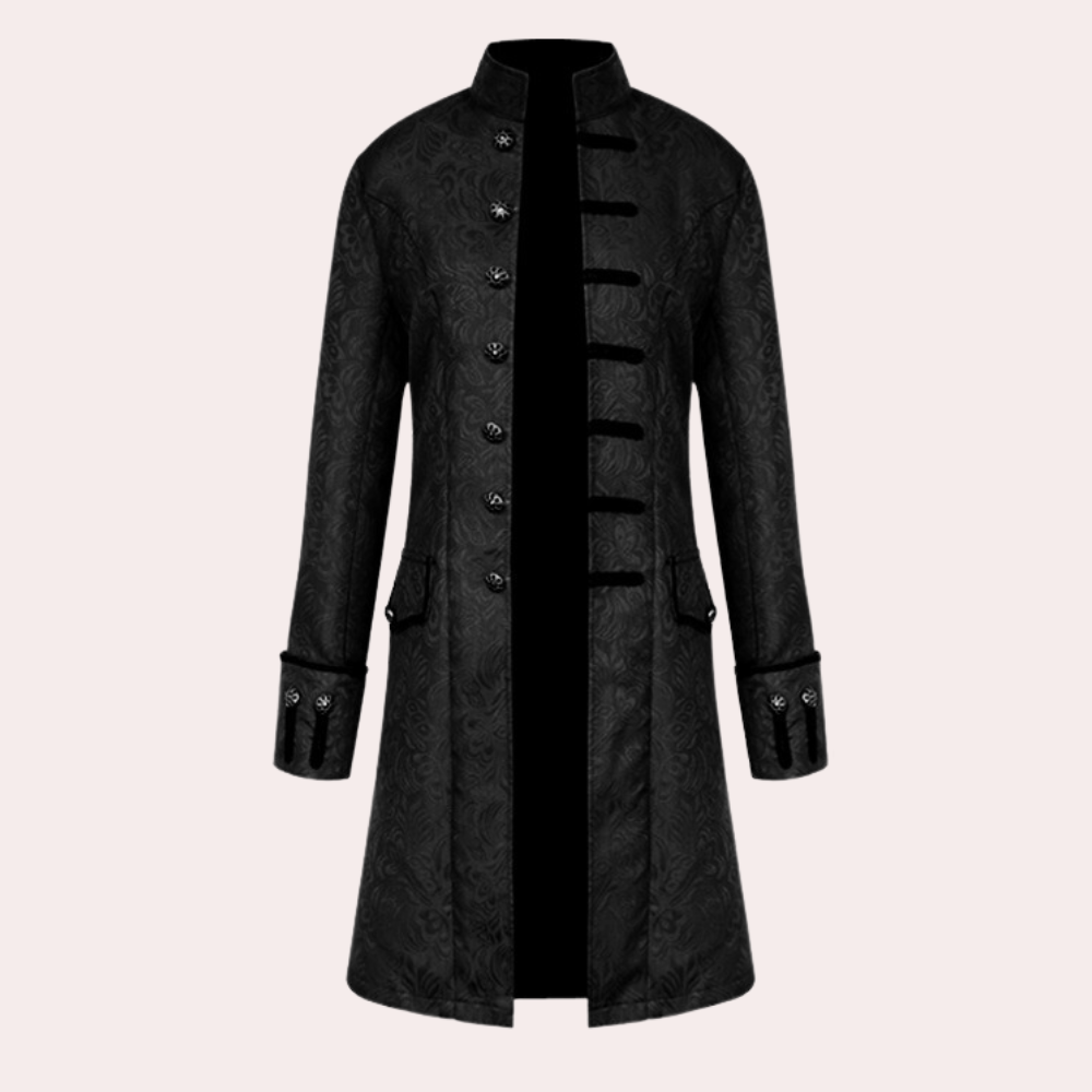 Luxe lange herenmantel in vintagestijl