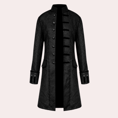 Luxe lange herenmantel in vintagestijl