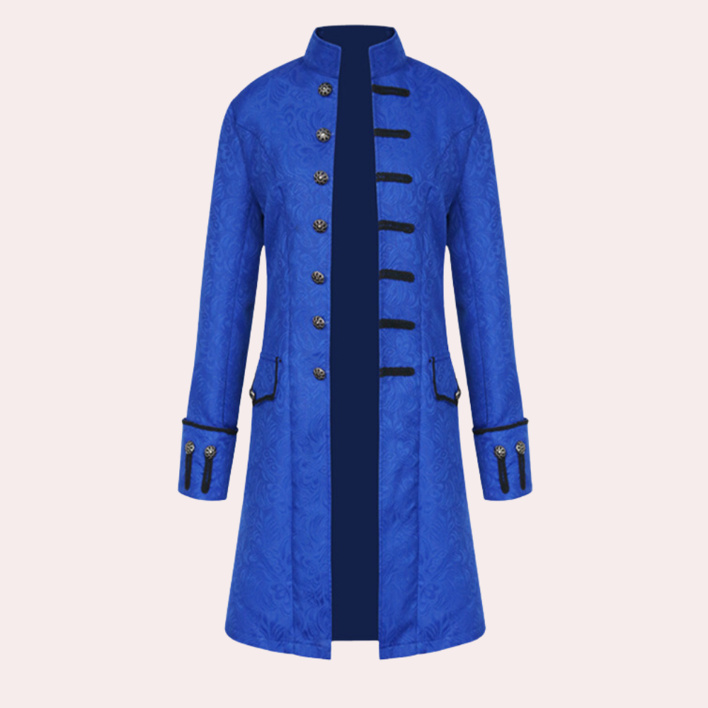 Luxe lange herenmantel in vintagestijl