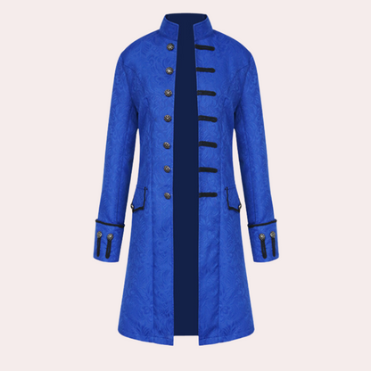 Luxe lange herenmantel in vintagestijl