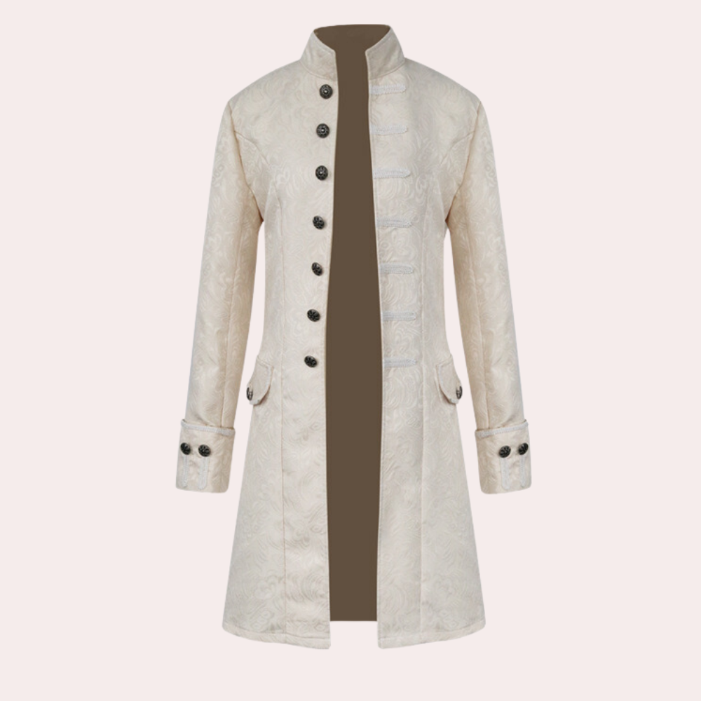 Luxe lange herenmantel in vintagestijl