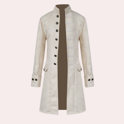 Luxe lange herenmantel in vintagestijl