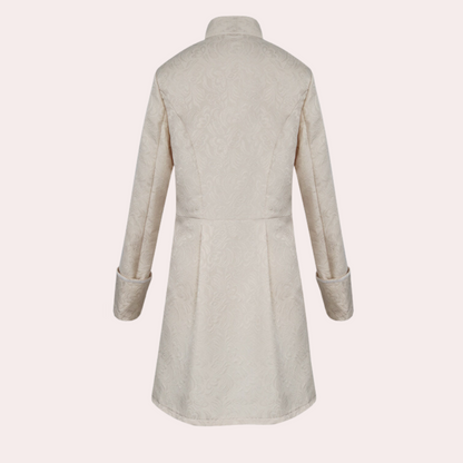 Luxe lange herenmantel in vintagestijl