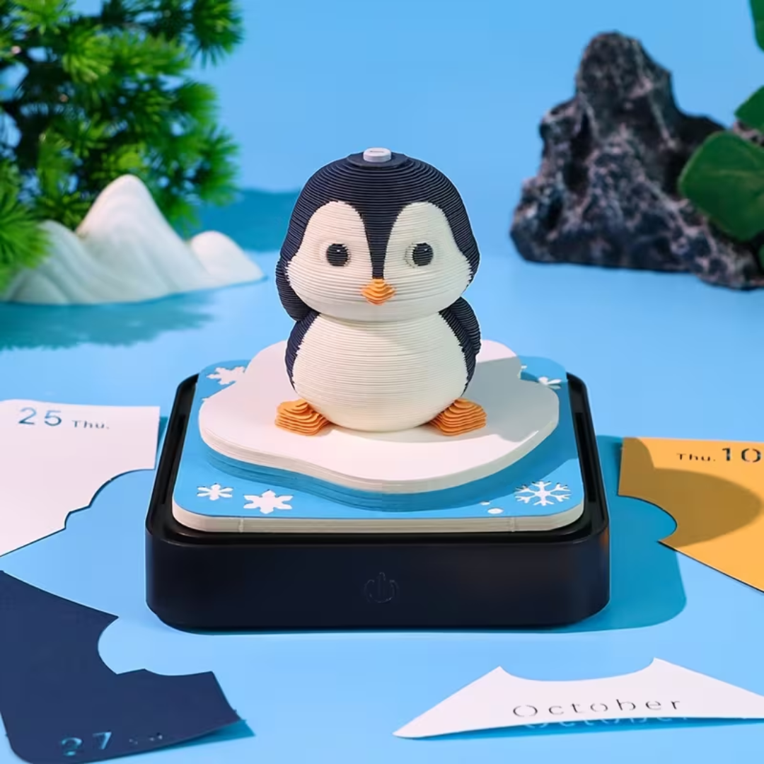 Magische Kalender 2026 – Pinguïn met Verlichting