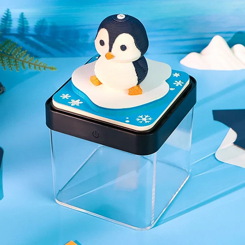 Magische Kalender 2026 – Pinguïn met Verlichting