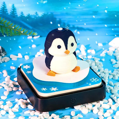 Magische Kalender 2026 – Pinguïn met Verlichting