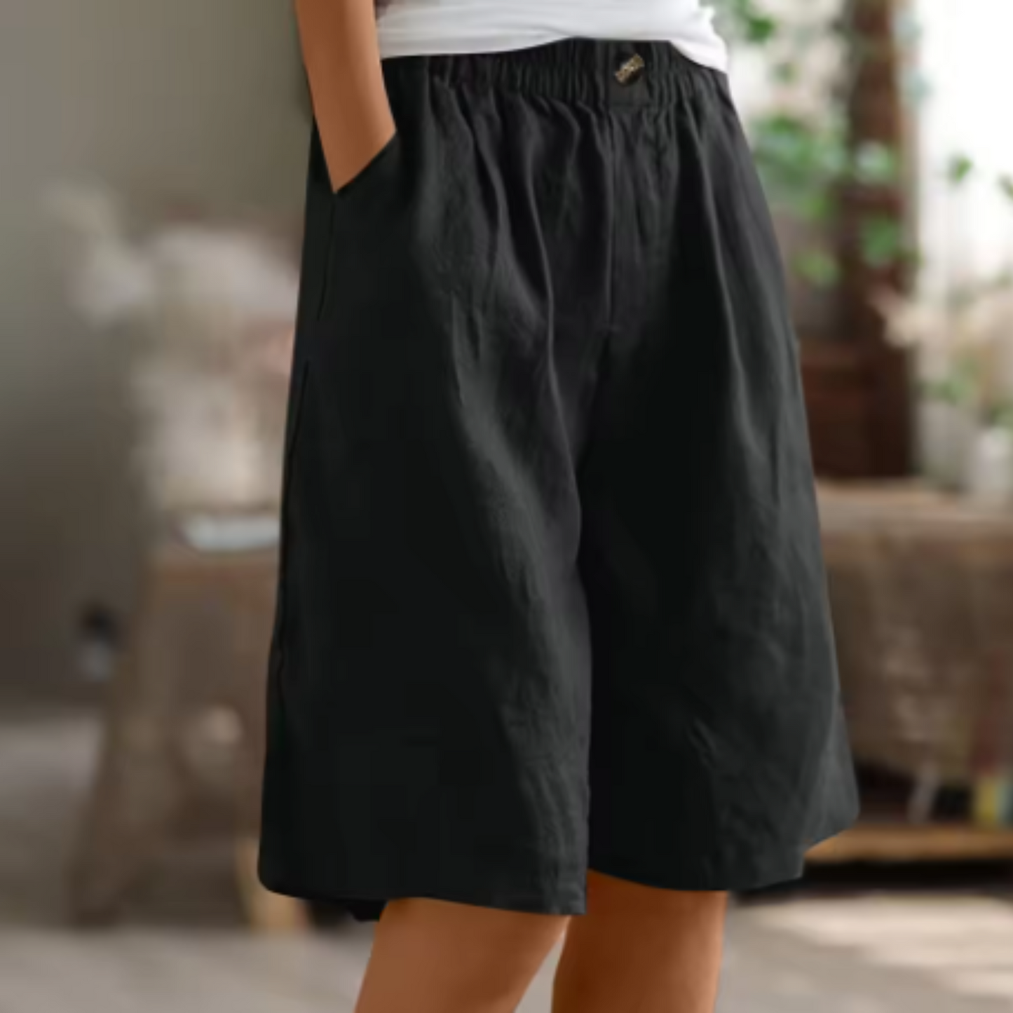 Image of Maria | Dames High-Waisted Culotte Shorts