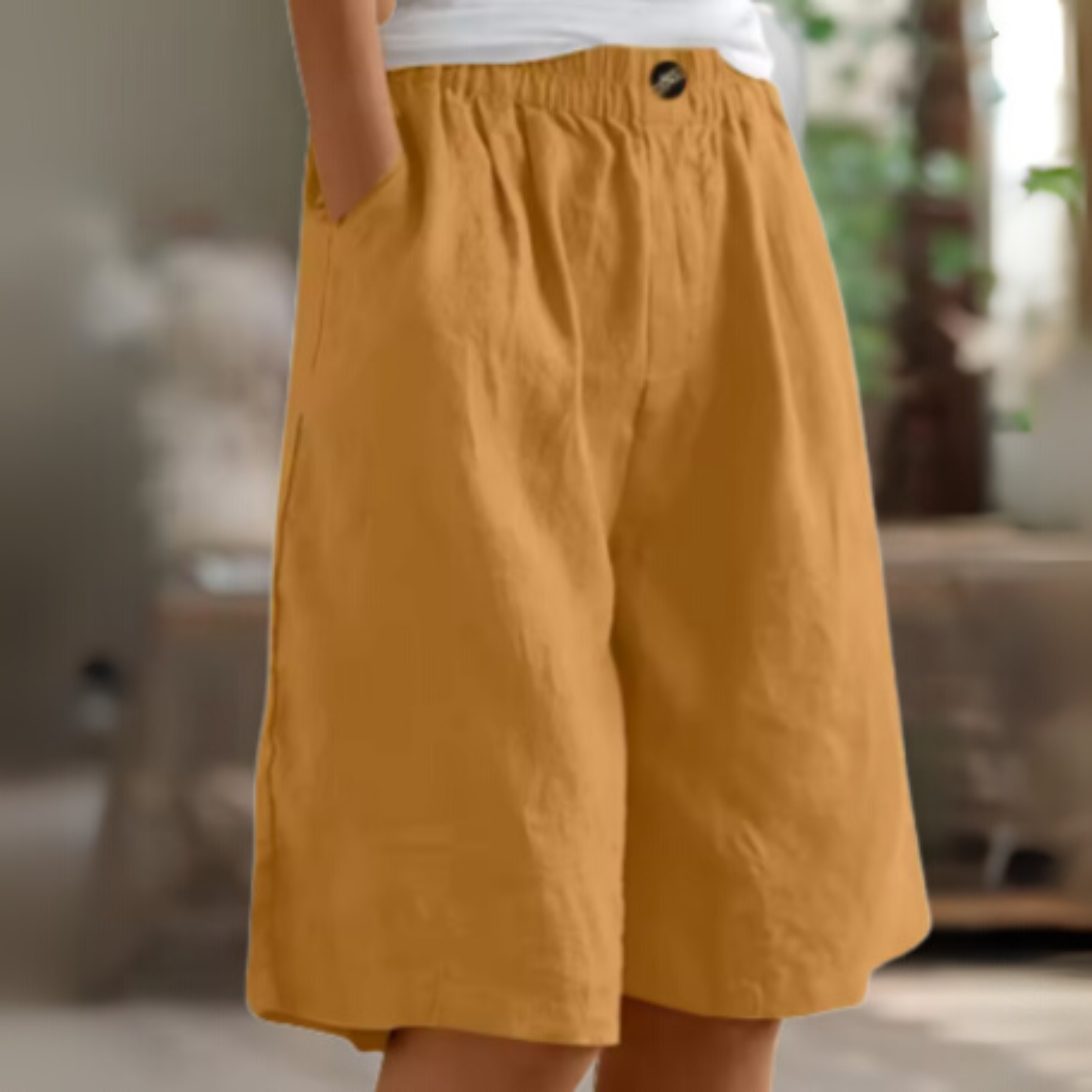 Image of Maria | Dames High-Waisted Culotte Shorts